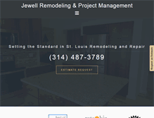 Tablet Screenshot of jewellremodeling.com